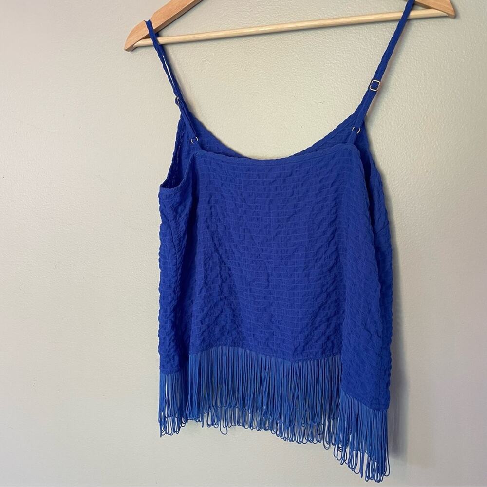 Lilly Pulitzer Naeem Fringe Hem Boho Tank Top in Royal Blue WOMEN’S SIZE XS - Picture 10 of 10